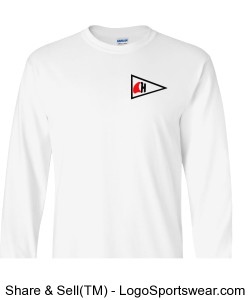 White Long Sleeve T-shirt Design Zoom