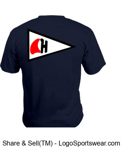 Mens Performance T-Shirt HSA-1 Logo on back Design Zoom